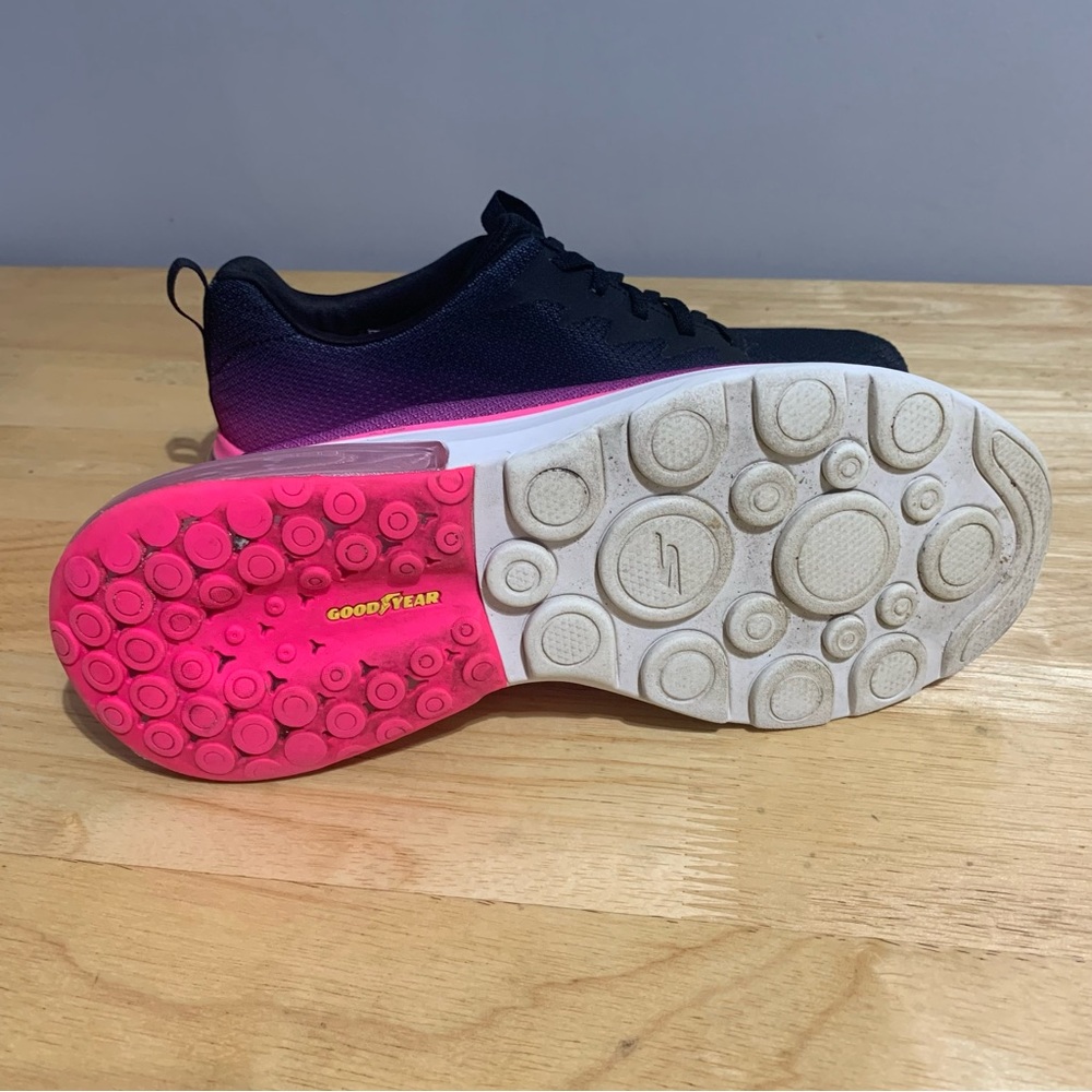 Skechers GO Walk Air 20‎ Shoes Universal women  124348BKHP Pink-Violet-Black 9.5 - Picture 7 of 7